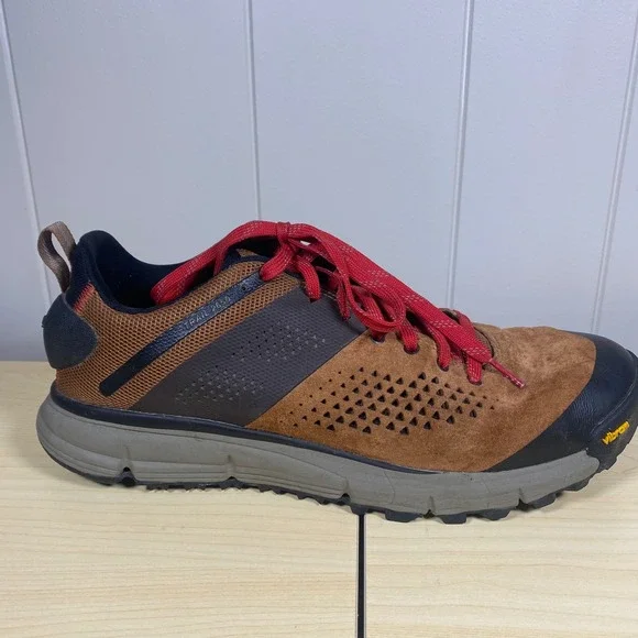 Danner Trail 2650 Mens Hiking Shoes Brown Red Vibram Low Top Size 13 - Picture 2 of 12